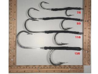 Lucky Joe 180 offset double hook stiff rigs SS 