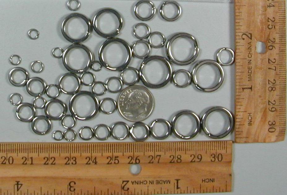 Heavy Duty Stainless Steel Split Rings 100 pc