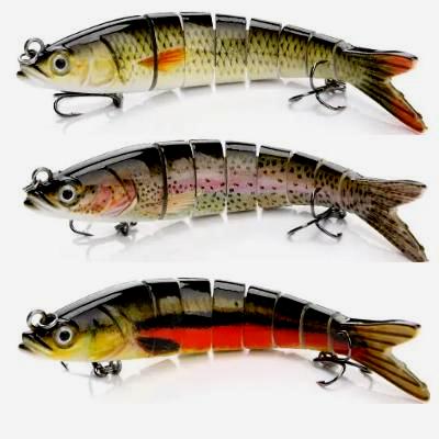 5 pc 5.5in jointed segmented swimbaits glide baits